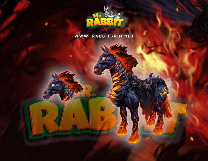 HORSE FIRE_V2 + SKILL + ITEM RARE (RENDERMESH) [HORSE]