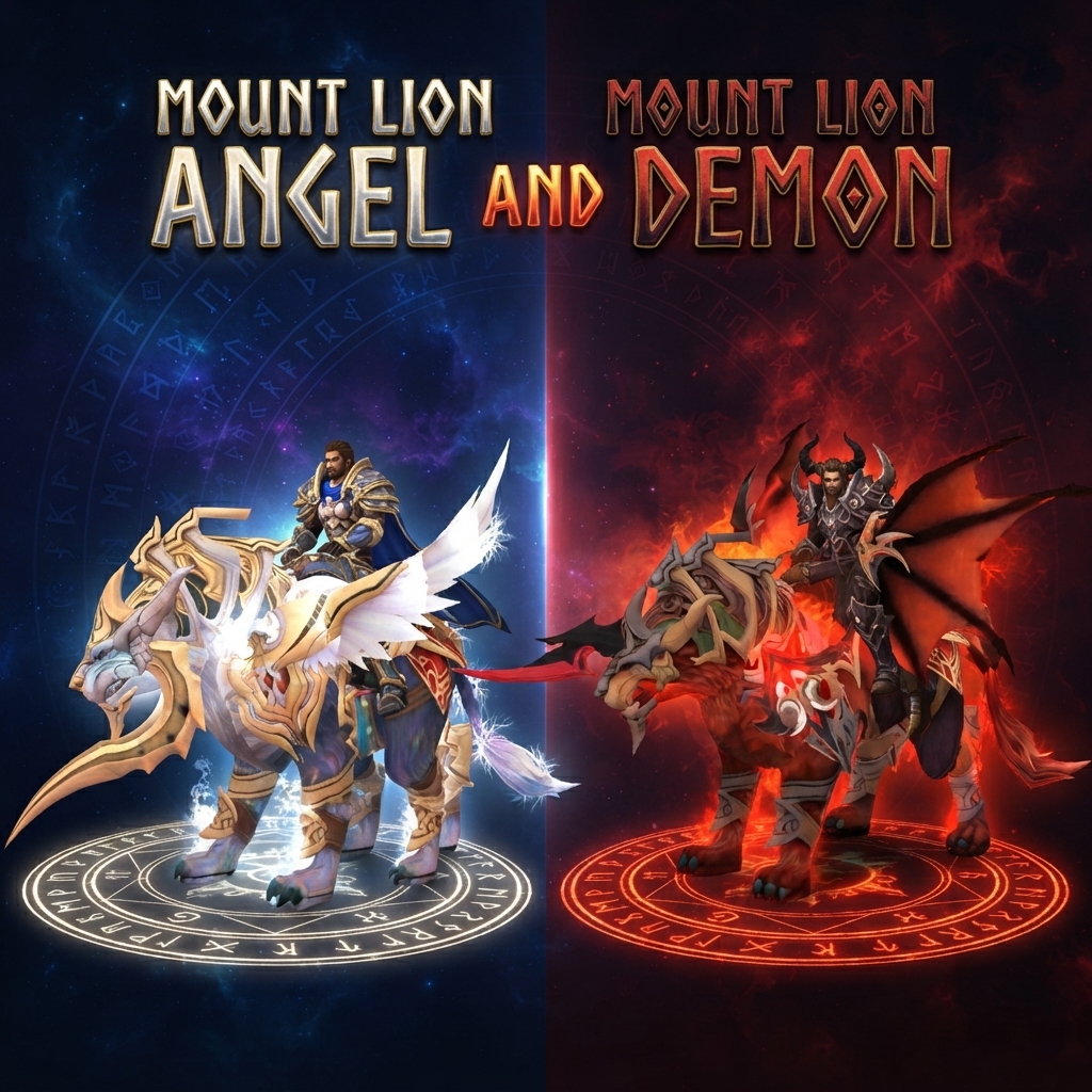 MOUNT LION ANGEL AND DEMON + EFFECTS