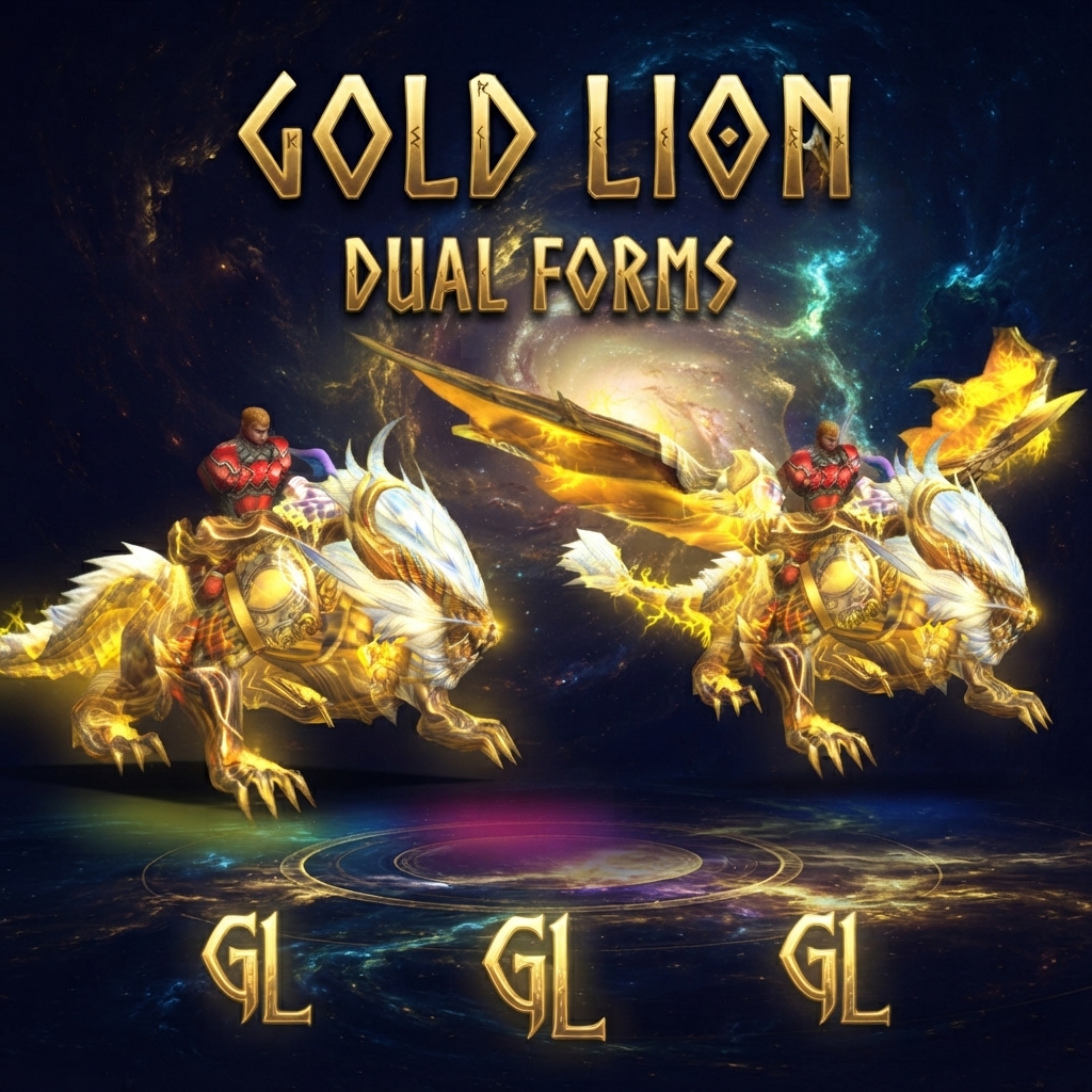 GOLD LION + EFFECT [MOUNT]